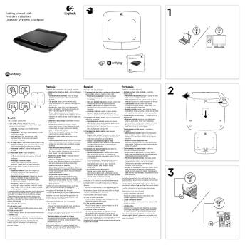 Getting started with Première utilisation Logitech® Wireless Touchpad