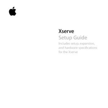 Xserve Setup Guide - Support - Apple