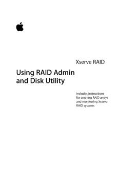 Using Xserve RAID and Disk Utility (Manual) - Support - Apple