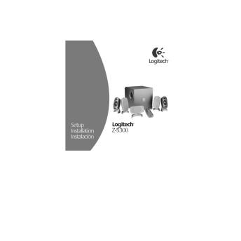 Z-5300 manual.qxd - Logitech